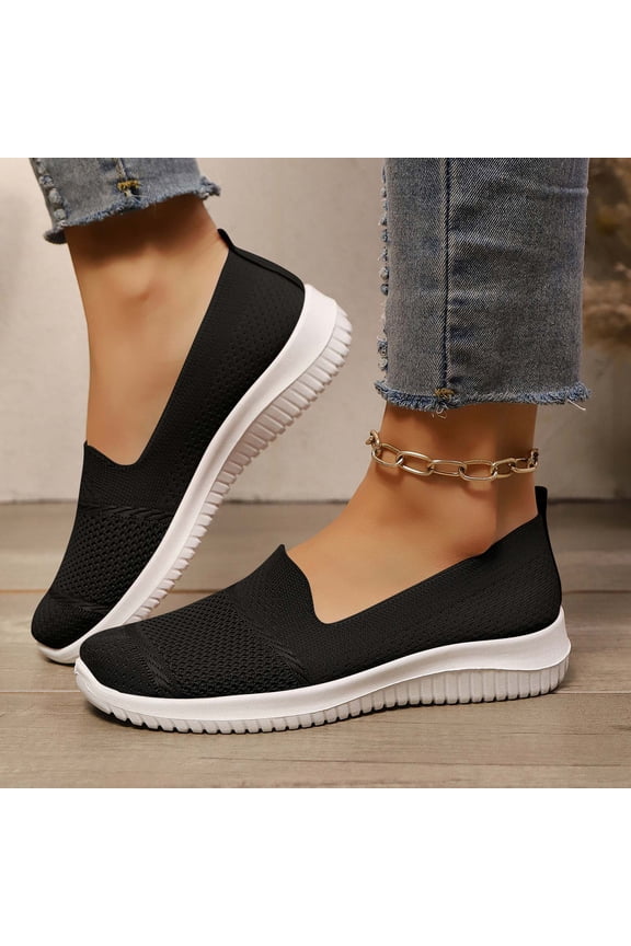 Orthopedic Shoes for Women 2026 Dressy Summer Slip-On Shoes Breathable Comfortable Soft Orthotic Sneakers Walking Indoor Outdoor Casual Mesh Sandals