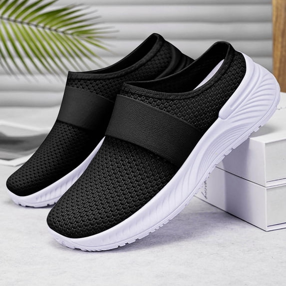 Orthopedic Shoes for Women Arch Support Running Shoes Lightweight Slip on Non Slip Walking Shoes Mesh Stretch Comfortable 2026 Foam Shoes