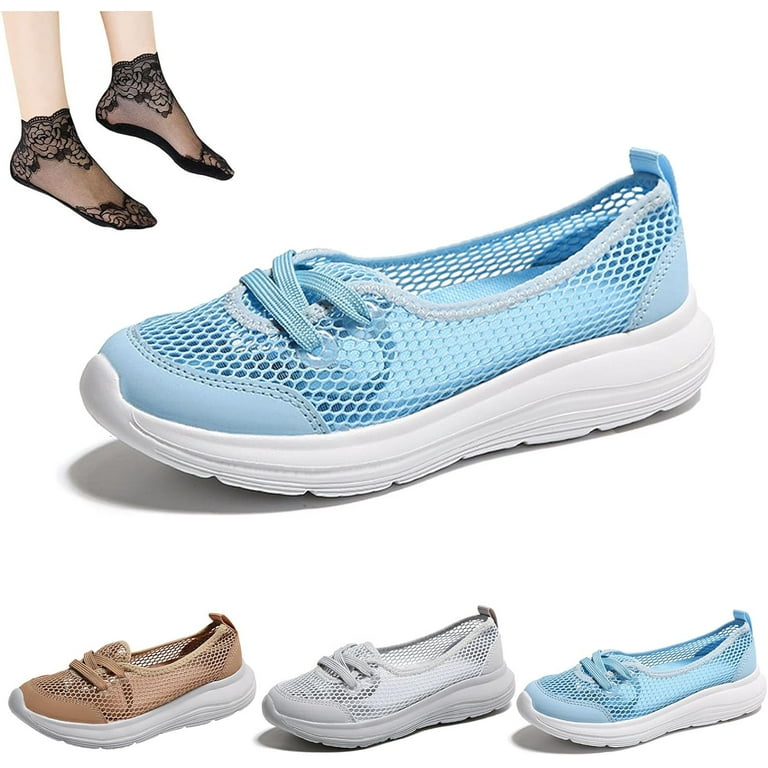 Orthopedic Shoes for Women Breathable Slip on Arch Support Non Slip Shoes Walk Clouds Orthopedic Shoes