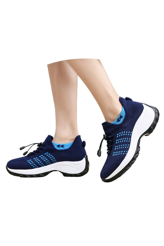 Orthopedic Shoes for Women Breathable Slip on Walking Sneakers Casual Athletic Thick Bottom Trainner Shoes