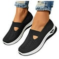 thumbnail image 1 of Orthopedic Shoes for Women Comfortable Arch Support Platform Wedge Walking Sneakers Slip on Sock Loafers, 1 of 6