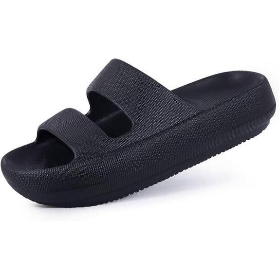 Orthopedic Slide Sandals for Women with Arch Support Pillow Soft Recovery Slip on Sandals Lightweight Summer Cloud Slippers for Plantar Fasciitis