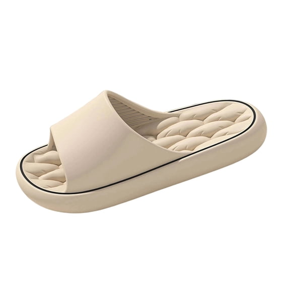 Orthopedic Slides for Men & Women, Unisex Recovery Sandals with Arch Support & Massage - Waterproof EVA Foam Comfort Slides Indoor Outdoor, Khaki,Size 40