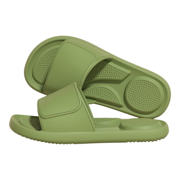 Orthopedic Slippers for Women Men Fashion Solid Color Slides Summer Lightweight Arch Support Quick Drying Shower Shoes Green Size 6