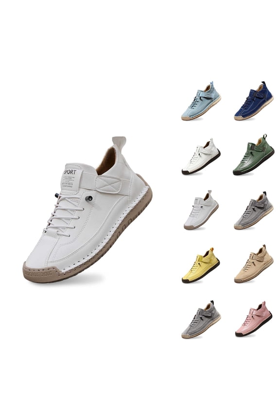 Orthopedic Sneakers Handmade Comfortable Casual Walking Shoes Flexible Soft Sole Comfortable Flat On Loafers For Everyday Wear Lightweight Breathable Design Retro High Top Flat Shoes