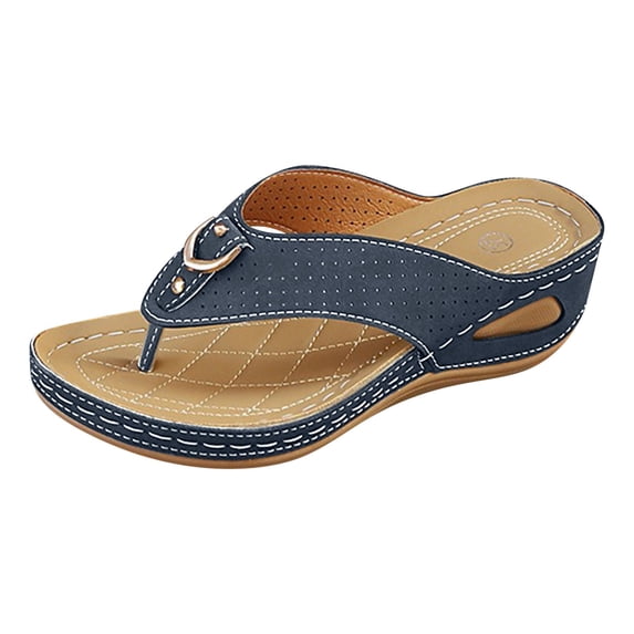 Fukaraa Women's Wide Width Sandals Orthopedic Arch Support Plantar Fasciitis Comfort Summer Shoes