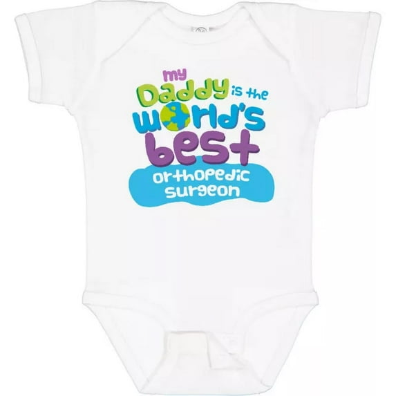 Orthopedic Surgeon Daddy Baby Bodysuit Worlds Best Childs Kids Like My Bodysuit Cute Baby Onesie, BABY BODYSUIT LAT 4424