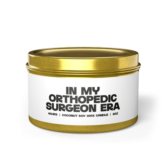 Orthopedic Surgeon Era Tin Candle Gifts Home Office Decor Vanilla Coffee