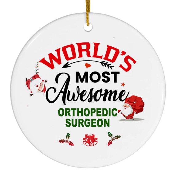 Orthopedic Surgeon Ornaments 2025 Gifts for Men, Women -Orthopedic Surgeon Christmas Tree Decoration Ornament for Mom, Dad
