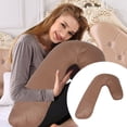 thumbnail image 1 of Orthopedic V Shaped Pillow with Matching Pillowcase for Back Shoulder Neck Support Nursing Pregnancy Sleeping Comfort, 1 of 4