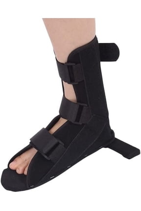 Orthopedic Walker Brace Base Support Walking Boot Non-Air Walker Rehab Orthotic Ankle, Toe, Foot Fracture Plantar Fasciitis (LARGE)