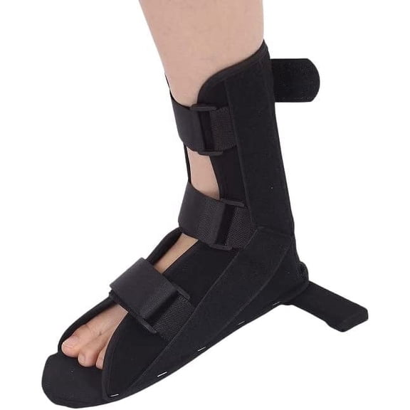 Orthopedic Walker Brace Base Support Walking Boot Non-Air Walker Rehab Orthotic Ankle, Toe, Foot Fracture Plantar Fasciitis (LARGE)