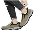 thumbnail image 1 of Orthopedic Walking Shoes for Men Waterproof Hiking Slip on Sneakers Arch Support Trekking Casual Trail Loafers, 1 of 8