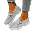 thumbnail image 1 of Orthopedic Walking Shoes for Women 2025 Comfort Buckle Arch Support Slip on Nursing Non Slip Work Sneakers, 1 of 8