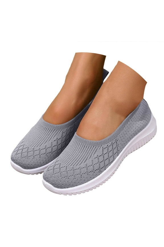 Orthopedic Walking Shoes for Women 2025 Woven Breathable Slip on Shoes Arch Support Casual Running Diabetic Sneakers