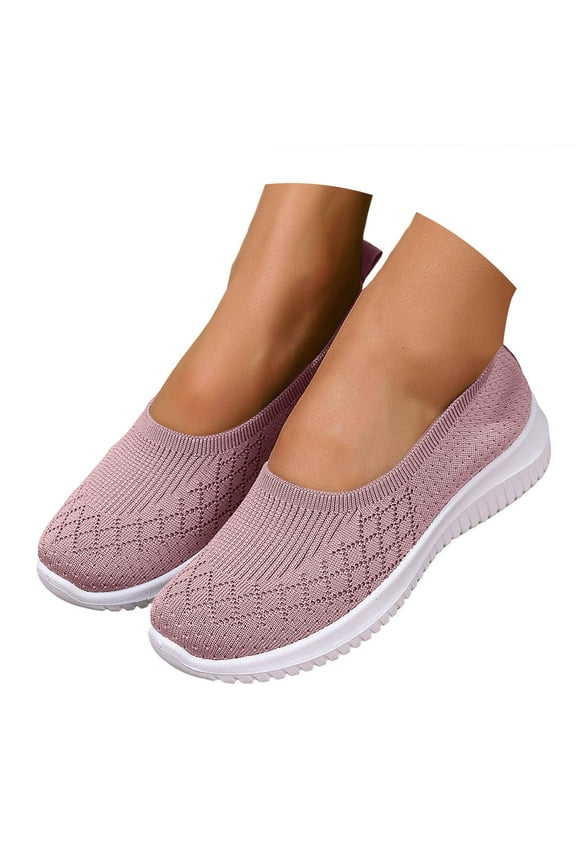 Orthopedic Walking Shoes for Women 2025 Woven Breathable Slip on Shoes Arch Support Casual Running Diabetic Sneakers