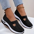 thumbnail image 1 of Orthopedic Walking Shoes for Women, New Womens Shoes,Woven Orthopedic Breathable Walking Sneaker Non-Slip Arch Support Slip on Shoes, 1 of 3