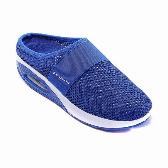 Orthopedic Walking Shoes for Women,Lightweight Orthowalkway Womens Shoes,Woven Breathable Walking Sneaker Non-Slip Arch Support Slip on Shoes