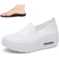 thumbnail image 1 of Orthopedic Walking Shoes for Women, Non-Slip Air Cushion Lightweight Comfort Breathable Platform Mesh Slip On Sneakers, 1 of 8