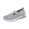 thumbnail image 1 of Orthopedic Walking Shoes for Women Support Sneakers Women Slip On Slip Arch Support Woven Footwear‌ Comfortable Washable Lightweight Ladies Shoe, 1 of 3