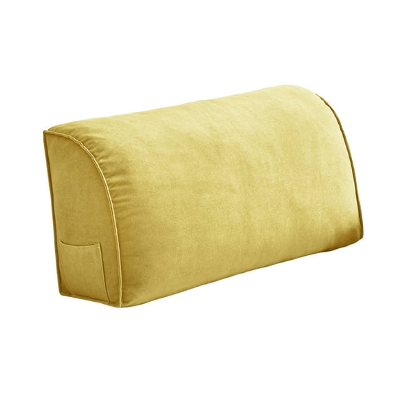 Orthopedic Wedge Back Cushion for Sofa Bed, Extra Thick Lumbar Support Pillow with Removable Washable Cover, Headboard Reading Pillow for Living Room, Neck Waist Pain Relief Comfort