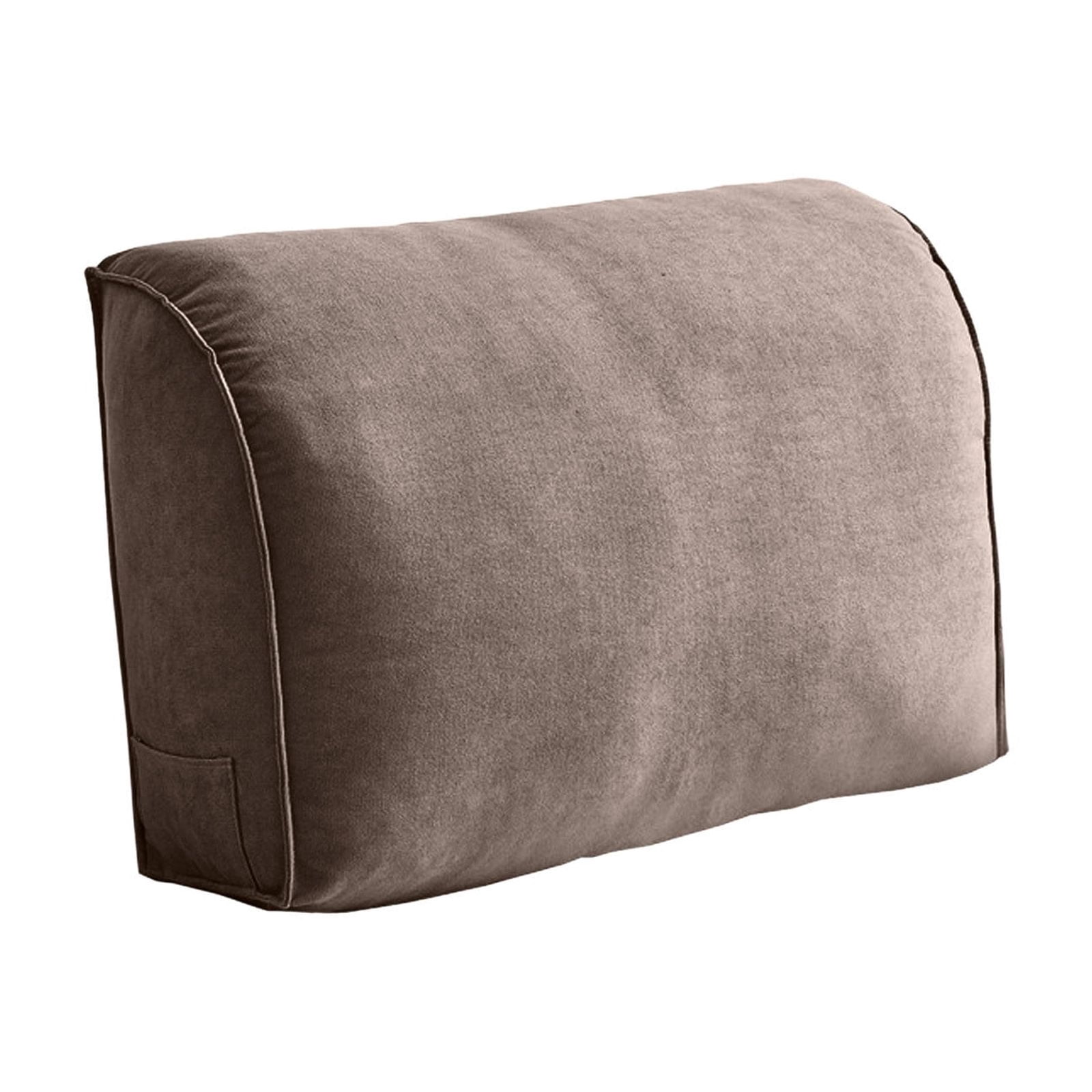 Orthopedic Wedge Back Cushion for Sofa Bed, Extra Thick Lumbar Support Pillow with Removable Washable Cover, Headboard Reading Pillow for Living Room, Neck Waist Pain Relief Comfort