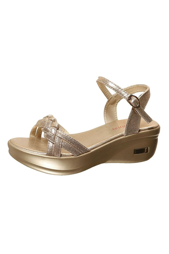 Women Orthopedic Sandals Arch Support Wedge Open Toe Beach Shoes 2025 Summer Casual