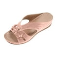 thumbnail image 1 of Orthopedic Wide Sandals for Women Summer Shoes Women Summer Cute Comfortable Sandals Arch Support Wedge Non Slip Flip Flops Pink Women Sandal, 1 of 4
