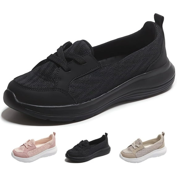 Orthopedic Women’s Breathable Slip on Arch Support Non-Slip Shoes on The Go Comfort Loafers Flats Wide Width Fit Walking Slip-Ins Sneakers Boat Shoes