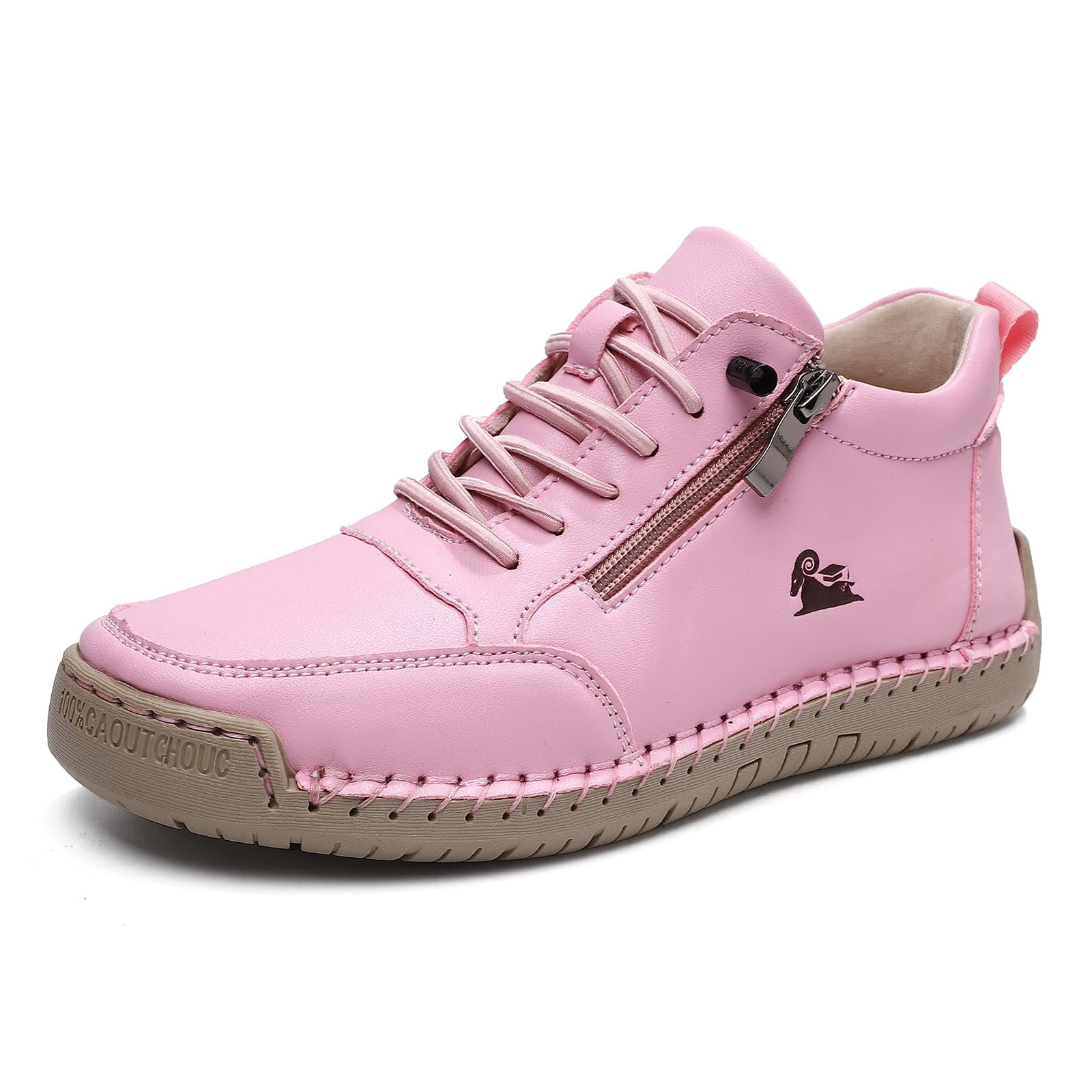 6 Side Box Orthopedic Zipper Sneakers for Women Wide Toe Box Walking Shoes ...