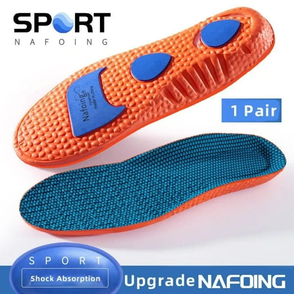 Orthotic Insoles For Arch Support Plantar Fasciitis Flat Feet Gel Heel Back Pain-35-36