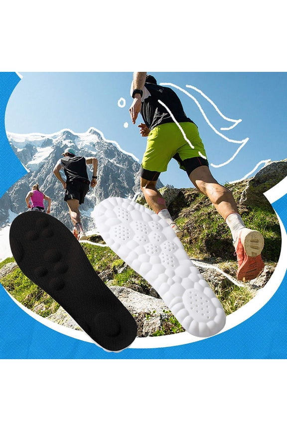 Orthotic Insoles for Men & Women – Plantar Fasciitis Arch Support Shoe Inserts, Gel Cushion Work Boot Insoles for Standing All Day, Sweat-Wicking Comfort for Running/Athletic Shoes