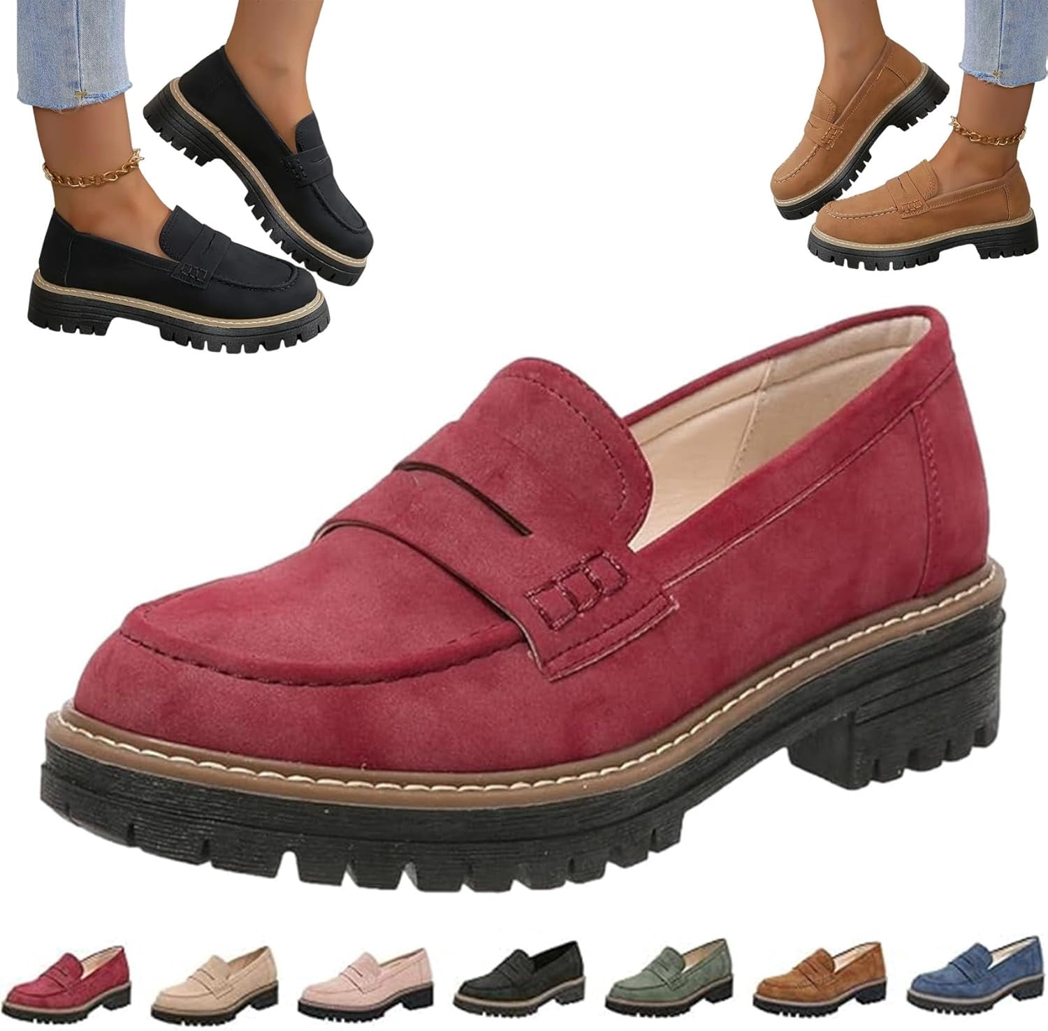 Lennon | Women’s Orthopedic Low Heel Loafers