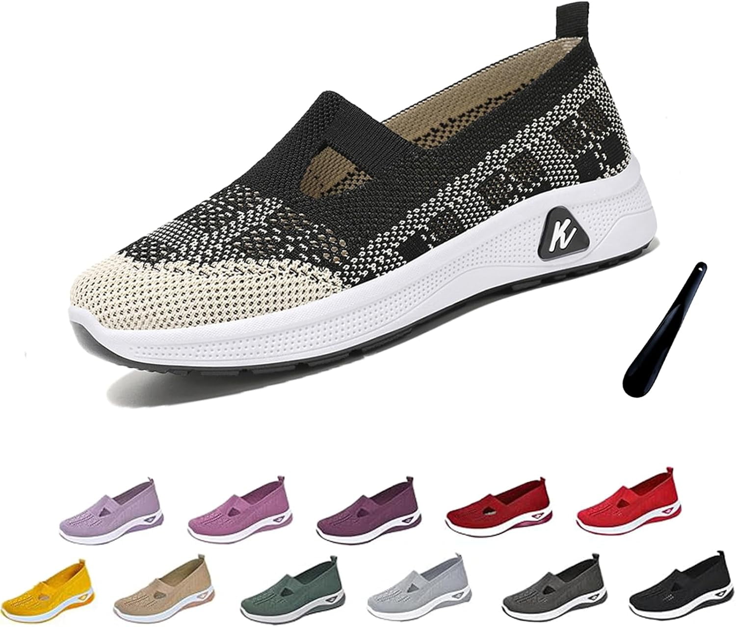 Women’s Cushioned Support Orthopedic Slip-On Walking Shoes