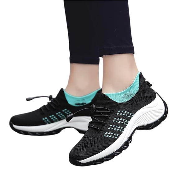 Orthowear Shoes for Women, Comfortwear Shoes for Women, Non Slip Food Service Lightweight Sneaker, Nurse Orthopedic Stretch Cushion Sneakers 38
