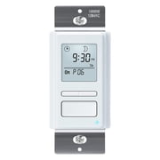 Ortis 7-Day Programmable In-Wall Timer Switch, Sunrise/Sunset & Random Mode, LCD, for Lights/Fans, Neutral Wire Required
