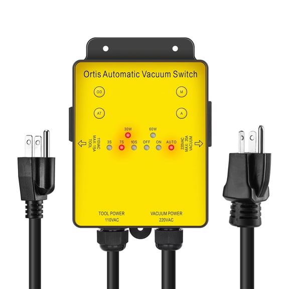 Ortis Dust Collector Switch for 110V Tools and 220V Vacuum