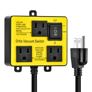 Ortis Vacuum Switch for More Power Tools, Delay Vacuum On/Off to Prevent Circuit Overload and Tripping