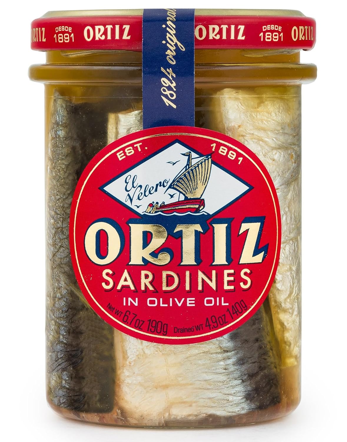 Ortiz Sardines A la Antiqua 'Old Style', Moist and Tender, Wild Caught