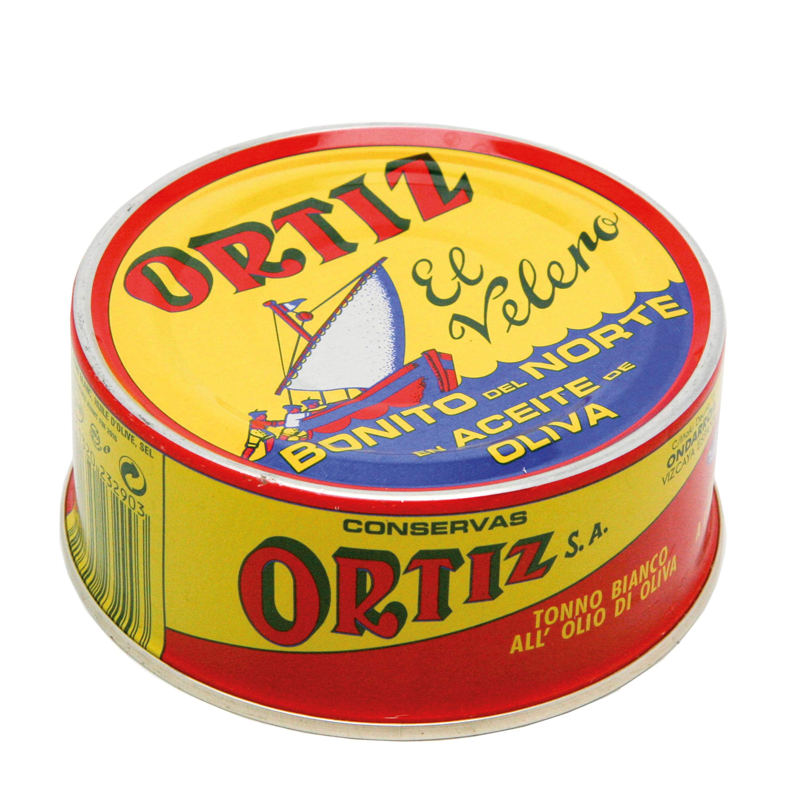 Ortiz White Tuna in Olive Oil, KKS1&nbsp;Fresh Tender Slices, Spanish Wild Caught Tuna, High in Protein and Omega 3 Fats, Excellent in Salad, Pasta or Sandwiches - No Need to Add Mayo, 8.81oz Can