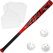 Ortiz34 Grand Slam Baseball Set, Graffiti Plastic Bat, 3 Balls & 4 Throw Down Bases