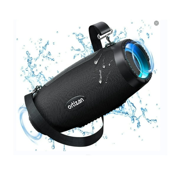 Ortizan 100W IPX7 Waterproof Bluetooth Speaker - Shocking Bass, 14400mAh Battery, Wireless 5.3, LED Lights - Portable Outdoor Speaker for Parties & Camping