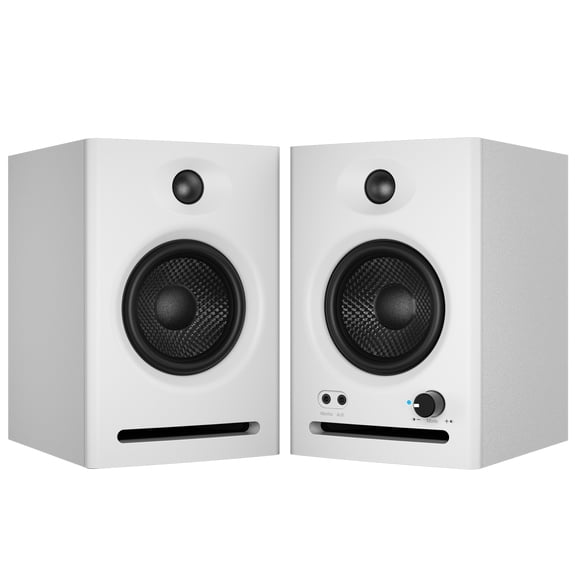Active Studio Monitor Speakers, Bluetooth 5.3 Wireless, for Music Production, PC Gaming & Home Audio, Bookshelf Speakers (Pair, White)