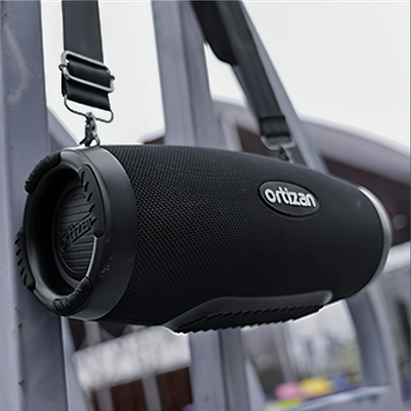 Ortizan M8 Portable Wireless Boombox Speaker - 120W Powerful Sound, Deep Bass, 12H Playtime, LED Lights, USB Charging, Dustproof for Outdoor/Camping