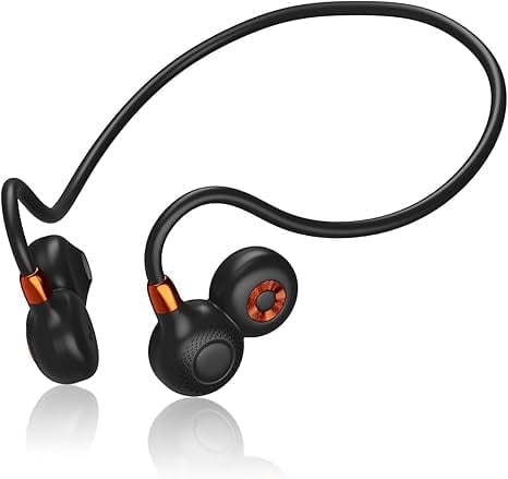Ortizan Open Ear Headphones, Bluetooth 5.3 Wireless, IPX6 Waterproof, 19g Lightweight for Sports/Running/Cycling (Black)