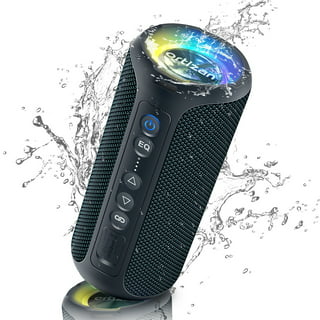 IPX7 Waterproof Bluetooth Speaker, 40W(60 Peak) Portable Wireless Speaker  with Subwoofer, 32H Playtime, Stereo Loud Sound, Deep Bass, Bluetooth 5.0