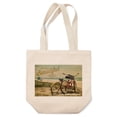 thumbnail image 1 of Tote Bag, Ortley Beach, New Jersey, Life is a Beautiful Ride, Beach Cruisers, Unisex, Reusable, Washable Canvas, Unique Art, 1 of 7