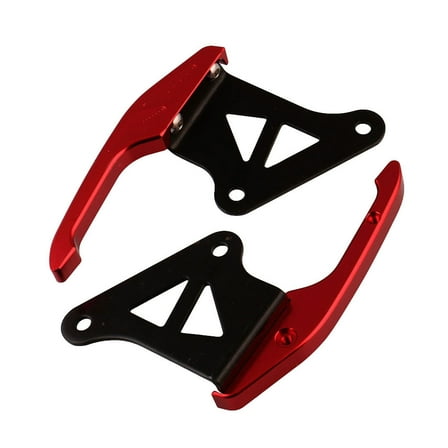 SWETRACE Motorcycle Passenger Handles Red 1 Pair Iron Back Seat Support