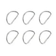 thumbnail image 1 of SWETRACE Shoulder Strap for Handbag Metal D Ring Silver 100PCS for Making Belts and Armor, 1 of 10