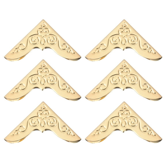 Ortofally 20Pcs Book Folder Corner Protectors Album Folders Metal ScrapbookMenu Corner Covers Guard Book Corner Protector for Metal Book Notebooks Folders